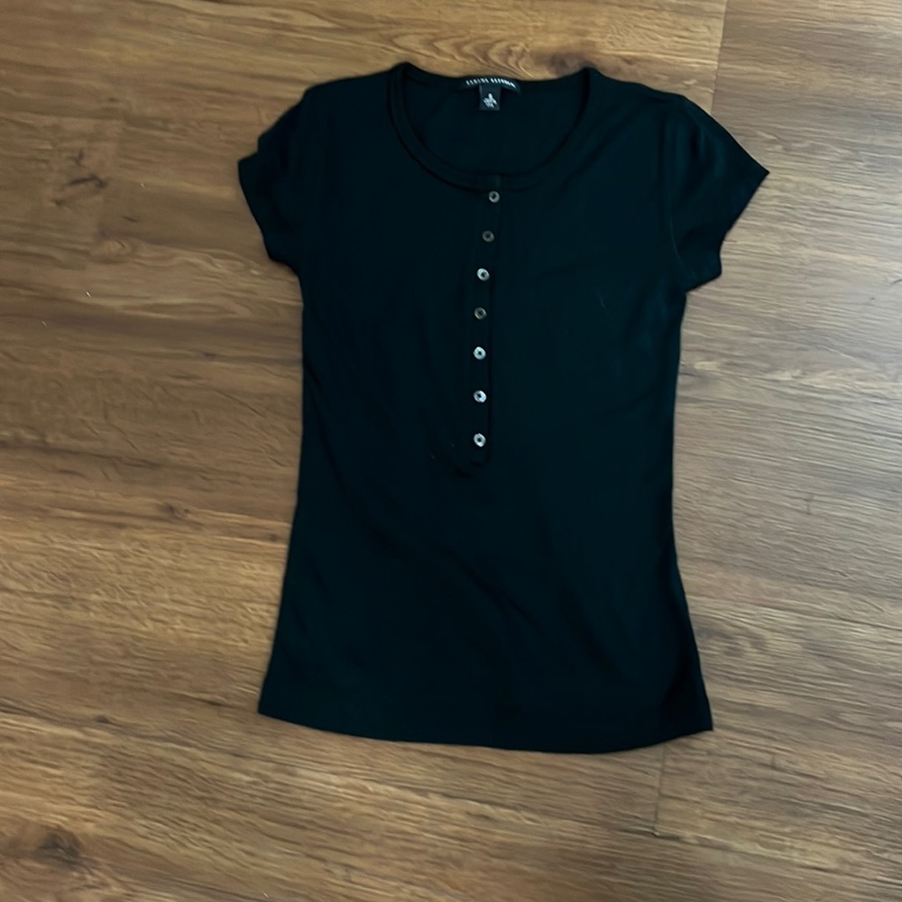 Banana Republic Black Short Sleeve Tee